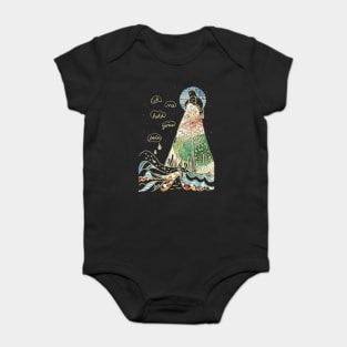 Bird Land Japanese Woodblock Print Baby Bodysuit